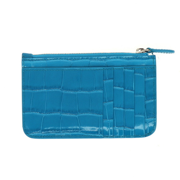 Balenciaga Blue Card Coin Case Holder - Picture 1 of 6